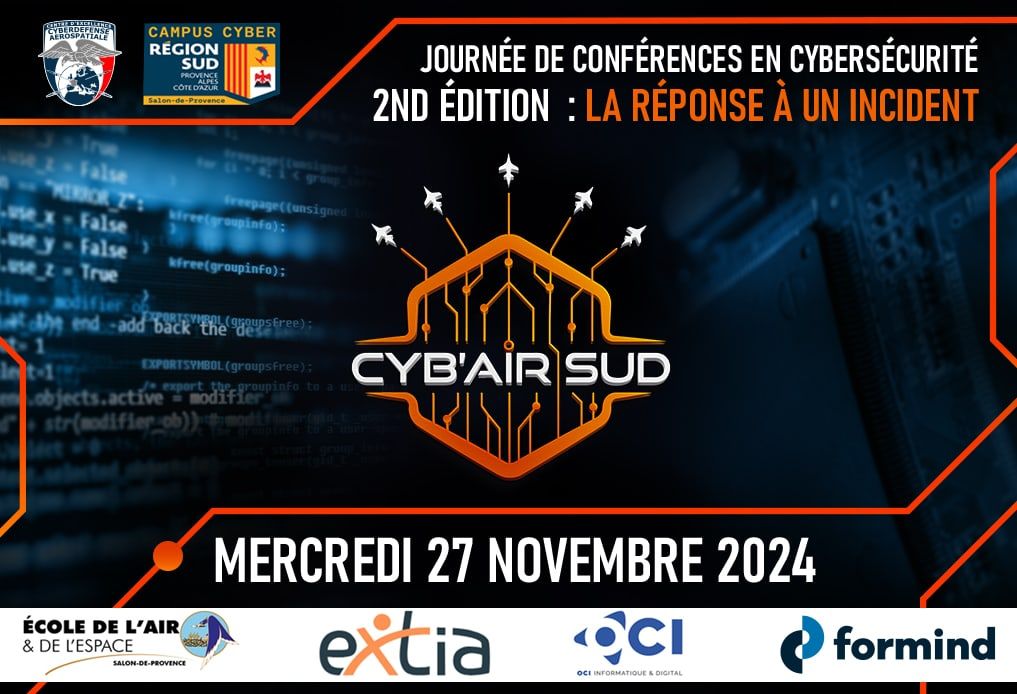 L’e-mail d’annonce du symposium Cyb’Air Sud