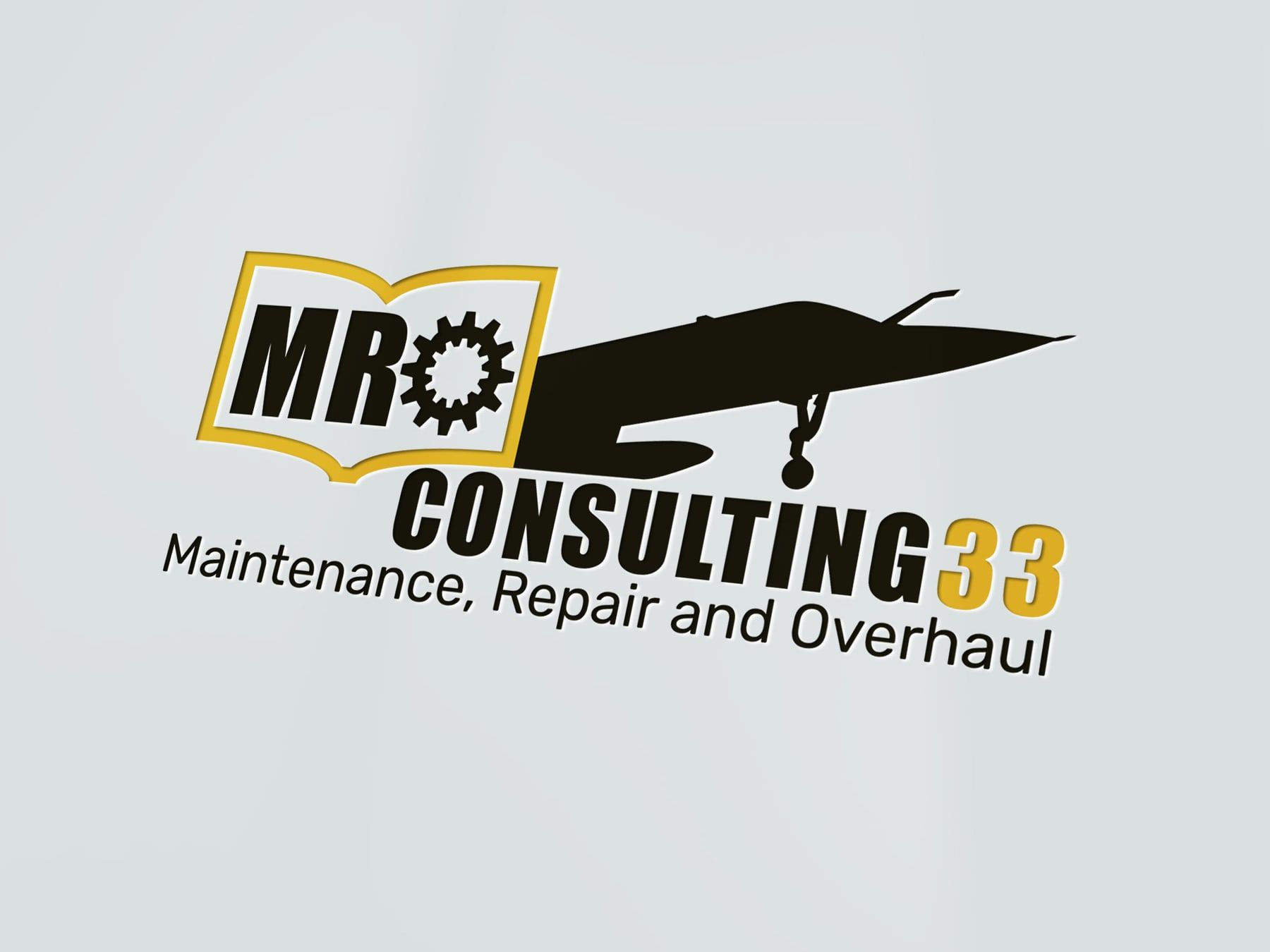 Le logo MRO Consulting 33 en version longue, imprimé en relief